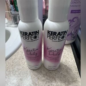 Keratin perfect shampoo and conditioner. Never opened- still sealed. 3.4 Fl oz